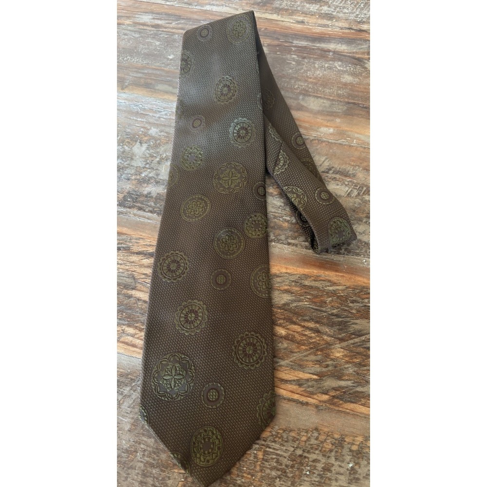 vintage Gentry Beau Brummell necktie Brown Cool Pattern